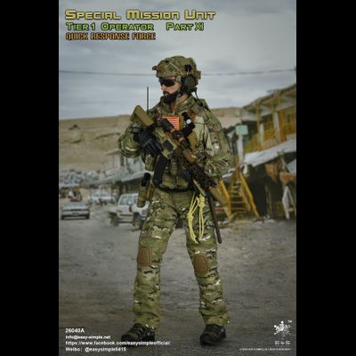 Боец сил специальных операций США - Коллекционная ФИГУРКА 1/6 scale SMU Tier 1 Operator Part XI Quick Response Force (26040A) - Easy&amp;Simple