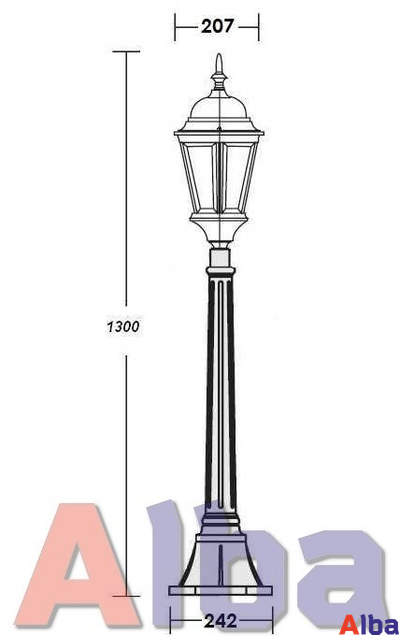 Astoria 407 2L BG Парковый светильник