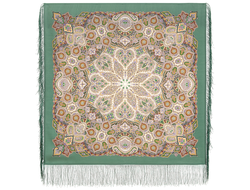 Павловопосадский платок Зимние звезды 2077-9