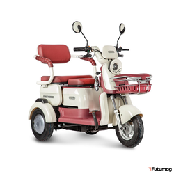 Электротрицикл Rutrike Gelbert Mercury 48V/60V 650Вт бело-красный