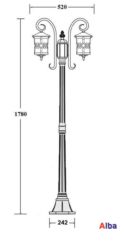 Frankfurt 15858A Парковый светильник