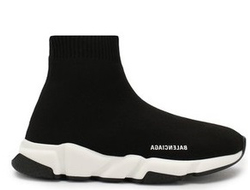 Кроссовки Balenciaga Speed trainer черно-белые детские