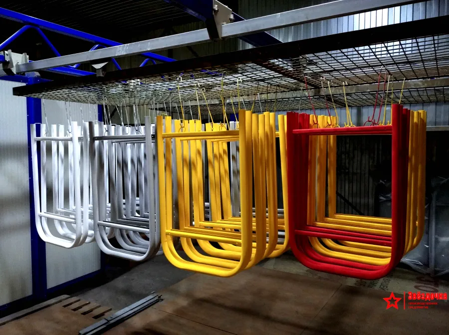 Окрашивание рам штендеров