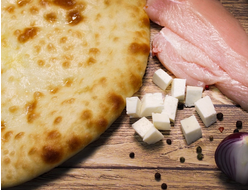 Пирог с курицей и сыром