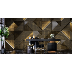 Гипсовая панель FIELDS platinum артикул D-0008-pl