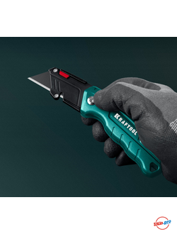 Складной металлический универсальный нож Kraftool 09242