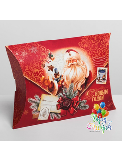 Коробка сборная фигурная «Новогодняя почта», 26 ? 19 ? 4 см