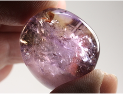 Аметрин, галтовка, Боливия (27*13*18 мм, 17 г) №38344