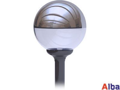 Шар 400мм с серебристым напылением Светильник уличный 40см