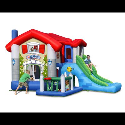 Надувной батут с горкой «В гостях у сказки»