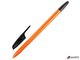 Ручка шариковая BRAUBERG «X-333 Orange», ЧЕРНАЯ, корпус оранжевый, узел 0,7 мм, линия письма 0,35 мм. 142410