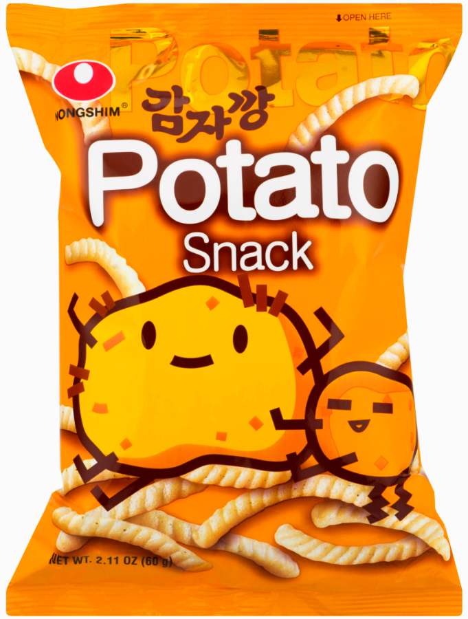 Чипсы Potato Snack Nongshim со вкусом жареного картофеля (Корея)