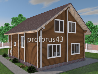 Дом из бруса "Ярославское шоссе", 175 м2