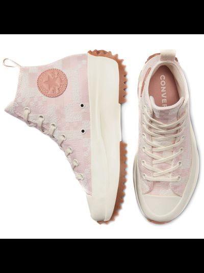 Кеды Converse Run Star Hike Platform Crafted Jacquard на платформе розовые высокие