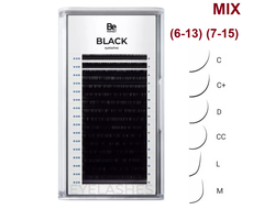 Ресницы чёрные Be PERFECT «BLACK» - MIX (16 линий)