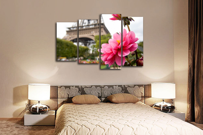 Модульная картина "Романтичный цветок"