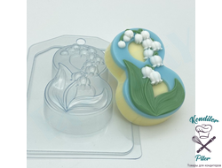 8 Марта Ландыш пластиковая форма