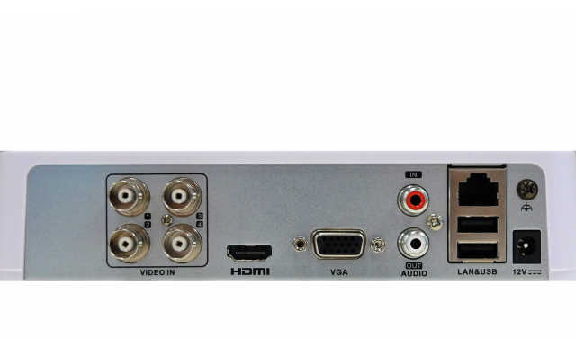 Задняя панель видеорегистратора HiWatch DS-H204Q