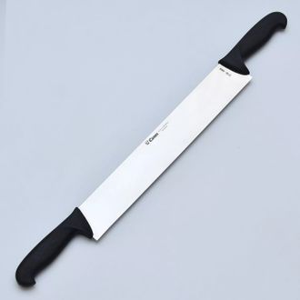 Нож (2136-3008) для сыра двуручный 360/3 мм, жёсткий (черный)