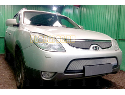 Защита радиатора Hyundai IX55 2009-2013 chrome середина