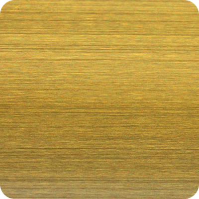 Уголок декоративный из нержавеющей стали Лука ПУ 10НСБ(304).2700.002 Брашинг золото