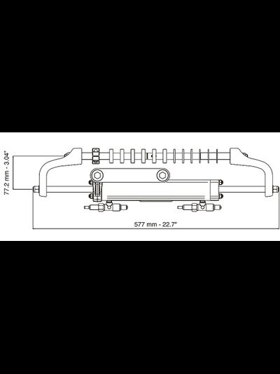 Гидравлическая рулевая система Gotech 115 л.с., масло и шланги в комплекте)