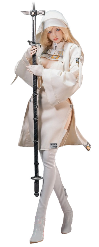 ПРЕДЗАКАЗ - Белая ведьма Тереза  - Коллекционная фигурка 1/6 Holy Light Serene Hound Witch Teresa (I8-501S616) - I8TOYS ?ЦЕНА: 29500 РУБ.?