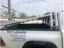 Защитная дуга двойная d76/76 для Toyota Hilux 2021-