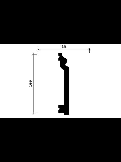 Напольный плинтус Decor-Dizayn 701-115, влагостойкий, ударопрочный, 2,4 метра