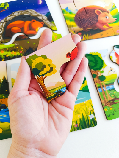 Пазлы "Лесные, озорные"