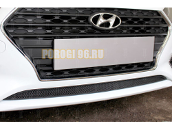 Защита радиатора Hyundai Solaris 2017- black