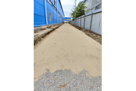 Основание перед укладкой дорожных плит