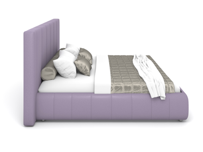 Двуспальная односпальная мягкая кровать Савойя Ривалли (Rivalli), высокое изголовье, металлоскелет, в съемных чехлах с подъемным механизмом