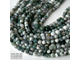 Агат моховый огранка, шары 6-6,3/7,8-8,3 мм, цена за нить 17 см