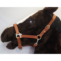 Недоуздок кожаный,цвет виски (размеры от  COB до XFULL)