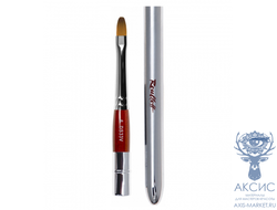 Кисть Roubloff синтетика имитация колонка/ овальная 2/ ручка складная серебристая DS33V