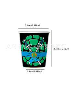 Стаканы черепашки ниндзя 10шт