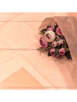 Бумага тишью в листах (10шт., персиковая), 50*66см