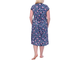Женское платье- халат Арт. 160630-684 (цвет сине-розовый) Размеры 60-76