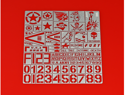 Jas: Трафарет "Опознавательные знаки современной армии США"