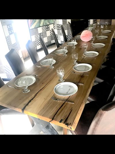 стол банкетный из слэбов карагача