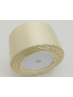 Лента атласная 50 мм, цвет молочный арт. 08