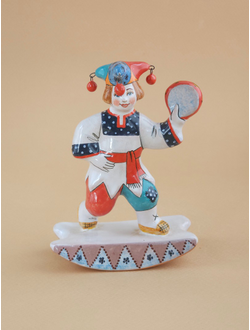 Качалка "Скоморох с 3-мя бубенчиками"