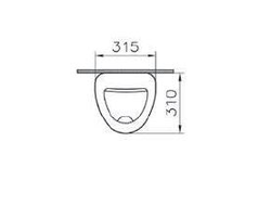 Писсуар VitrA Arkitekt, цвет белый, 6201B003-0199