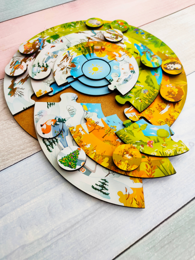 Пазл-пирамида "Времена года"