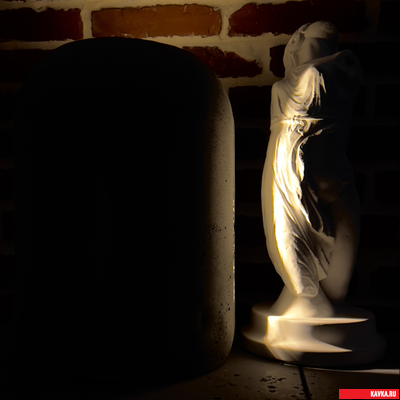 Бетонный светильник "Разлом", настольный