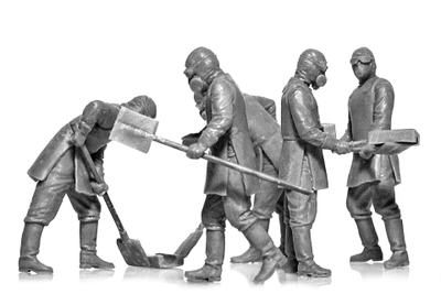 Сборная модель: (ICM 35903) Набор для диорамы "Чернобыль №3. Чистильщики"