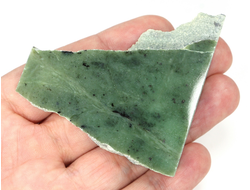 Нефрит, срез полировка с одной стороны, Восточный Саян, Южная Сибирь, Россия (62*62*12 мм, 45 г) №27429