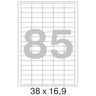 Этикетки самоклеящиеся Promega label 38х16,9 мм/85 шт. на листе А4 100 листов в упаковке