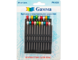 "Gamma" PK-020 Иглы для квилтинга сталь 20 шт в блистере